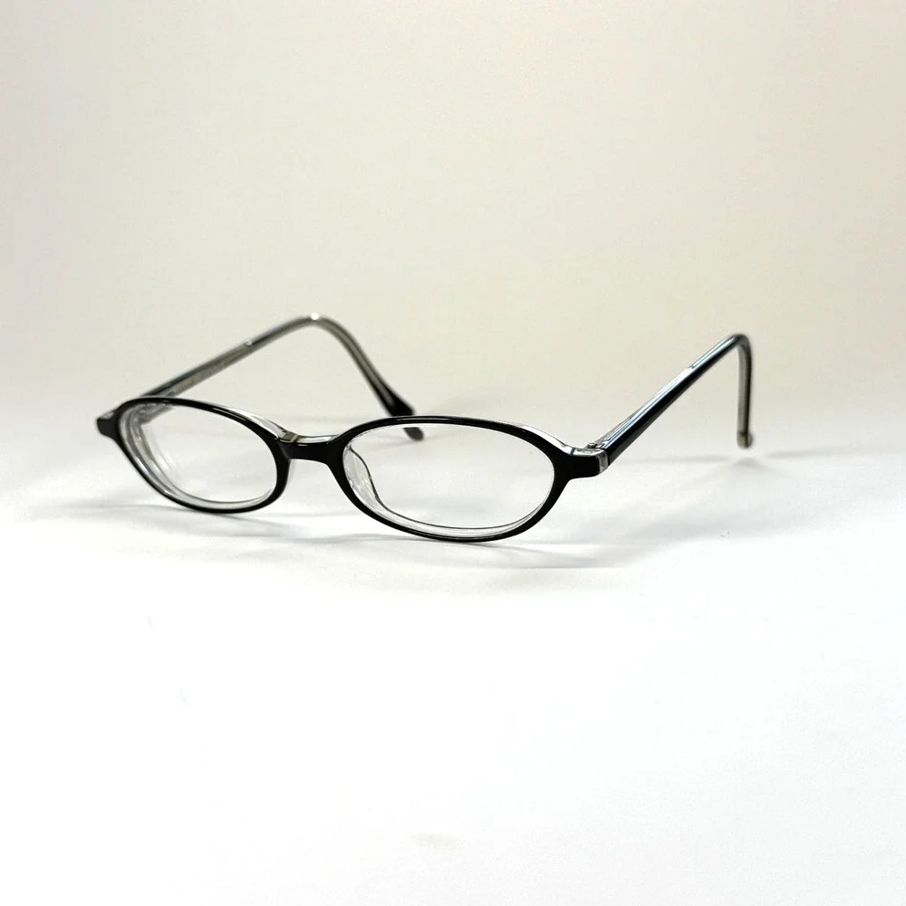 CANDIES C Sandy Blkcry Eyeglasses Frame Only 48-17-135 Black Oval Full Rim